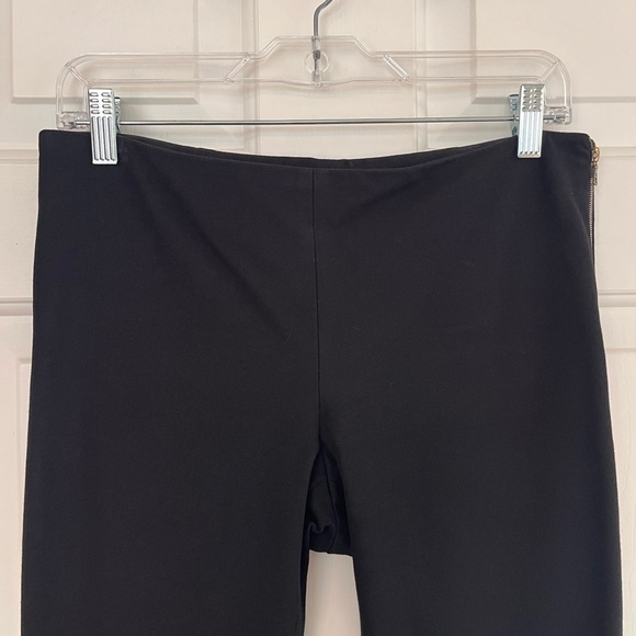 Judith & Charles Cropped Side Zip Stretch Trousers 4 Black - Picture 5 of 16